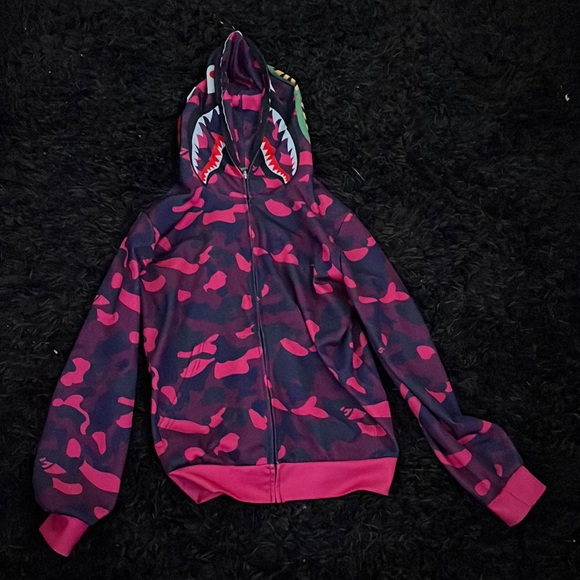 Bape WGM pink and purple jacket